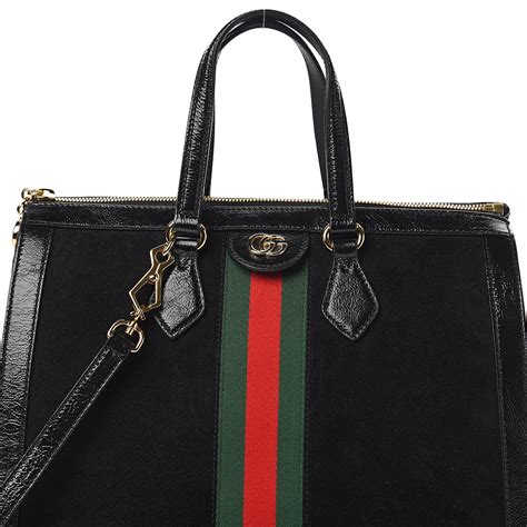 black suede Gucci bag